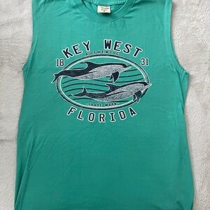 Green Key West Florida Tank Top